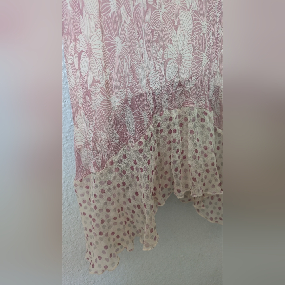 Beautiful Vintage 90's Silk Slip Dress - Picture 8 of 9